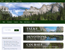 Tablet Screenshot of growingchristians.org